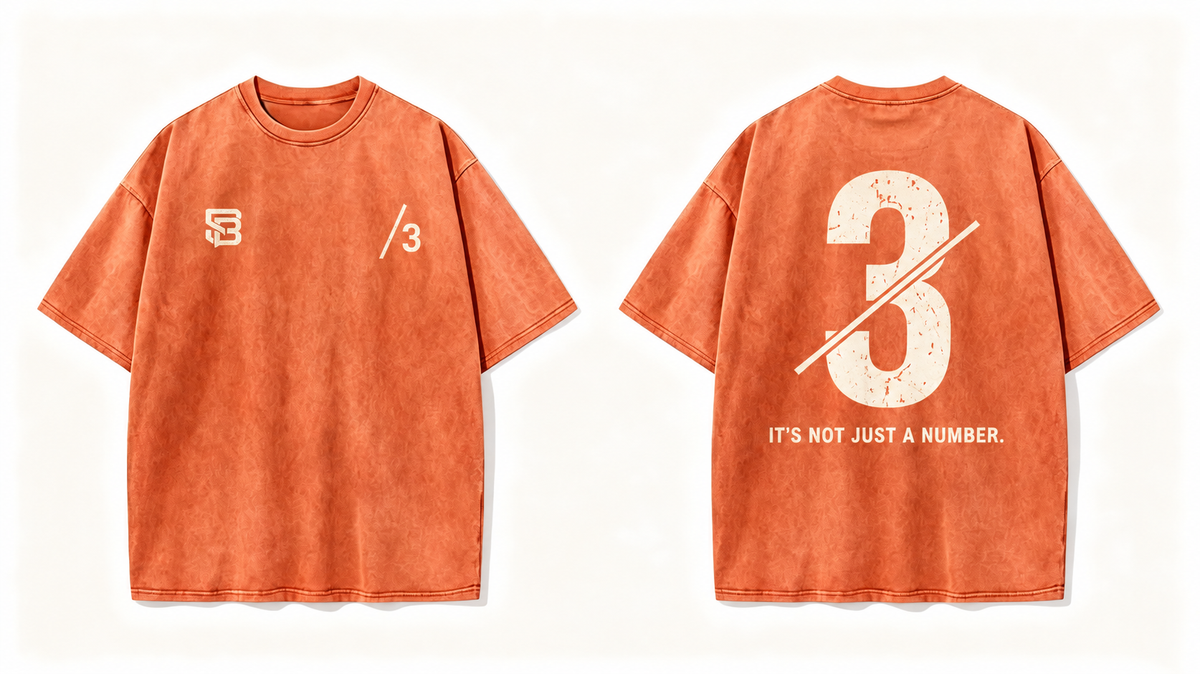 Not Just a Number #3 — Washed Oversized Tee