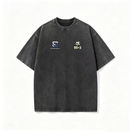 90+3 — Washed Oversized Tee
