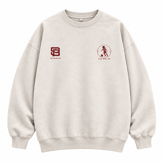 Play with Joy — Washed Oversized Crewneck