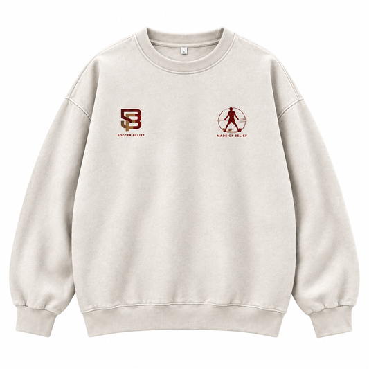 Made of Belief — Washed Oversized Crewneck