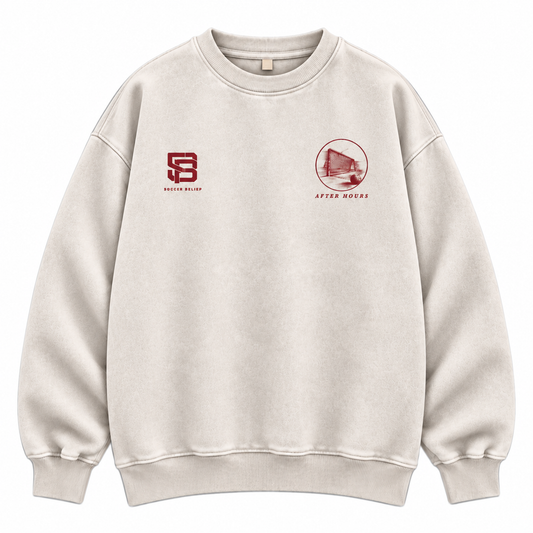 AFTER HOURS—Washed Oversized Crewneck
