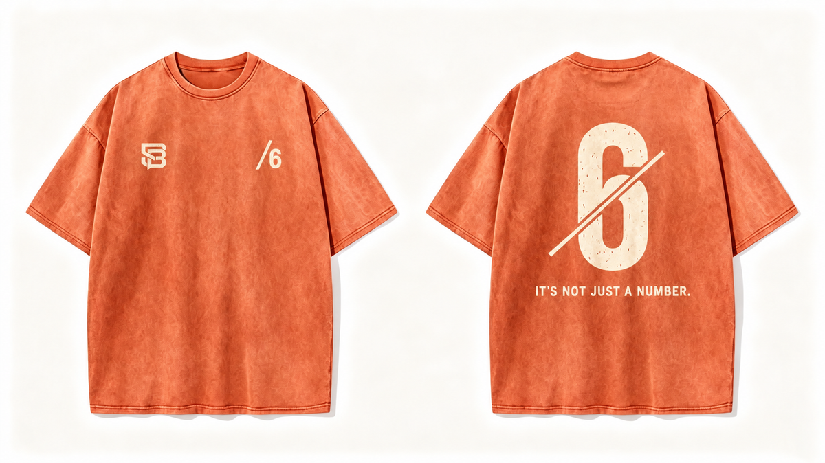 Not Just a Number #6 — Washed Oversized Tee