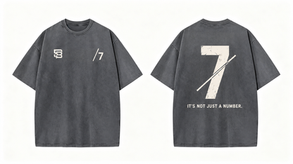 Not Just a Number #7 — Washed Oversized Tee
