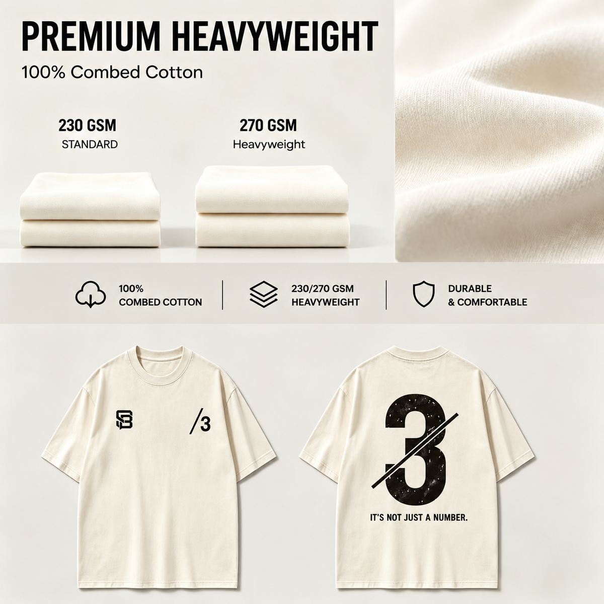 Not Just a Number #3 — Washed Oversized Tee