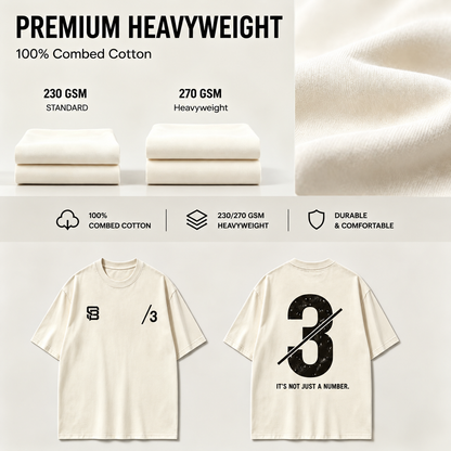 Not Just a Number #3 — Washed Oversized Tee