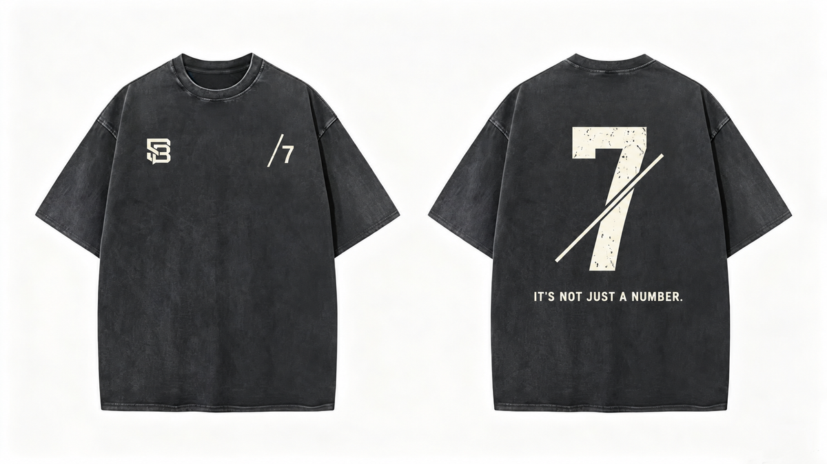 Not Just a Number #7 — Washed Oversized Tee