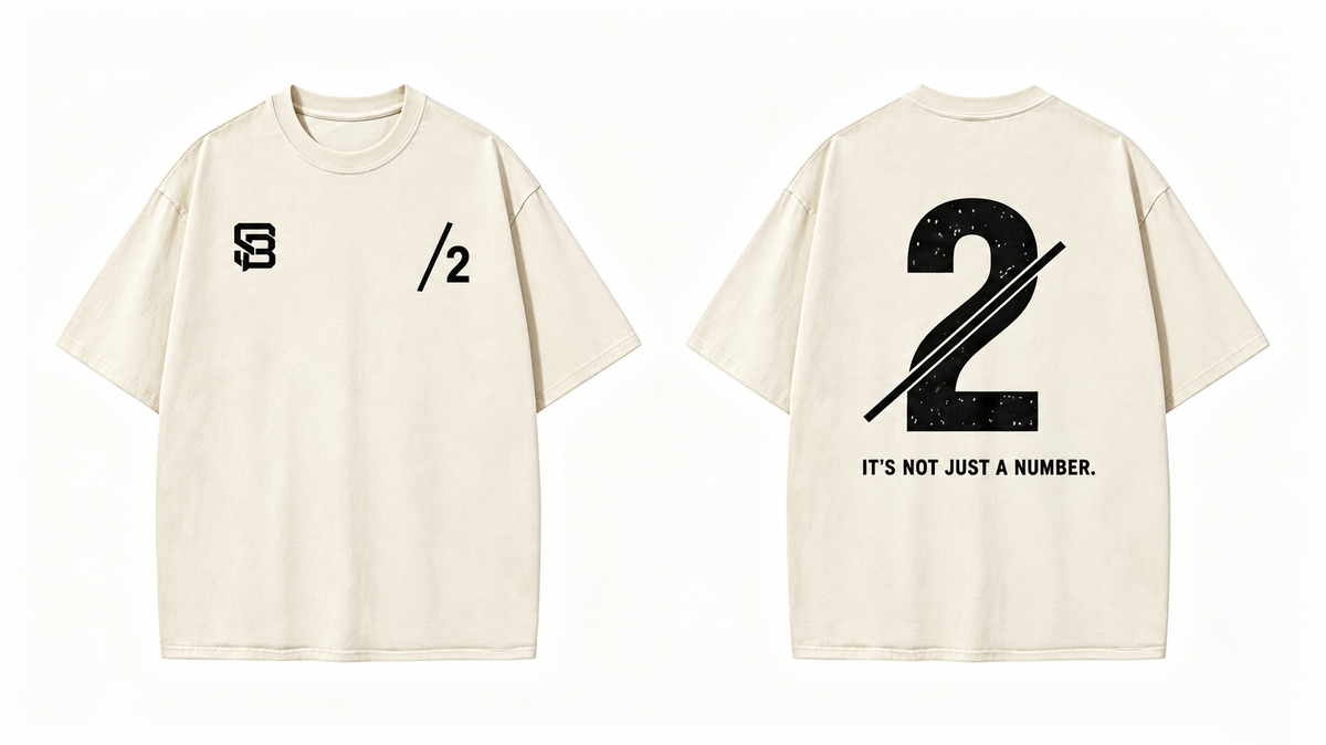 Not Just a Number #2 — Washed Oversized Tee