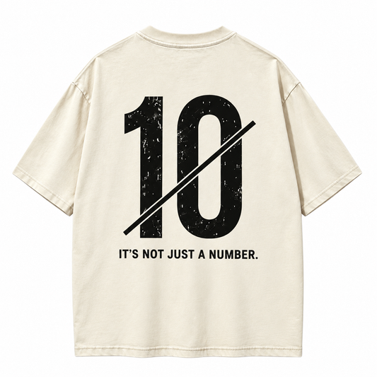 Not Just a Number — Gewaschenes T-Shirt