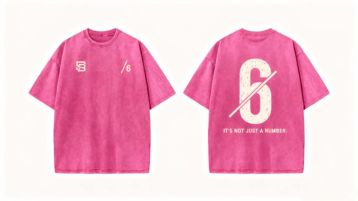 Not Just a Number #6 — Washed Oversized Tee