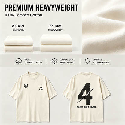 Not Just a Number #4 — Washed Oversized Tee