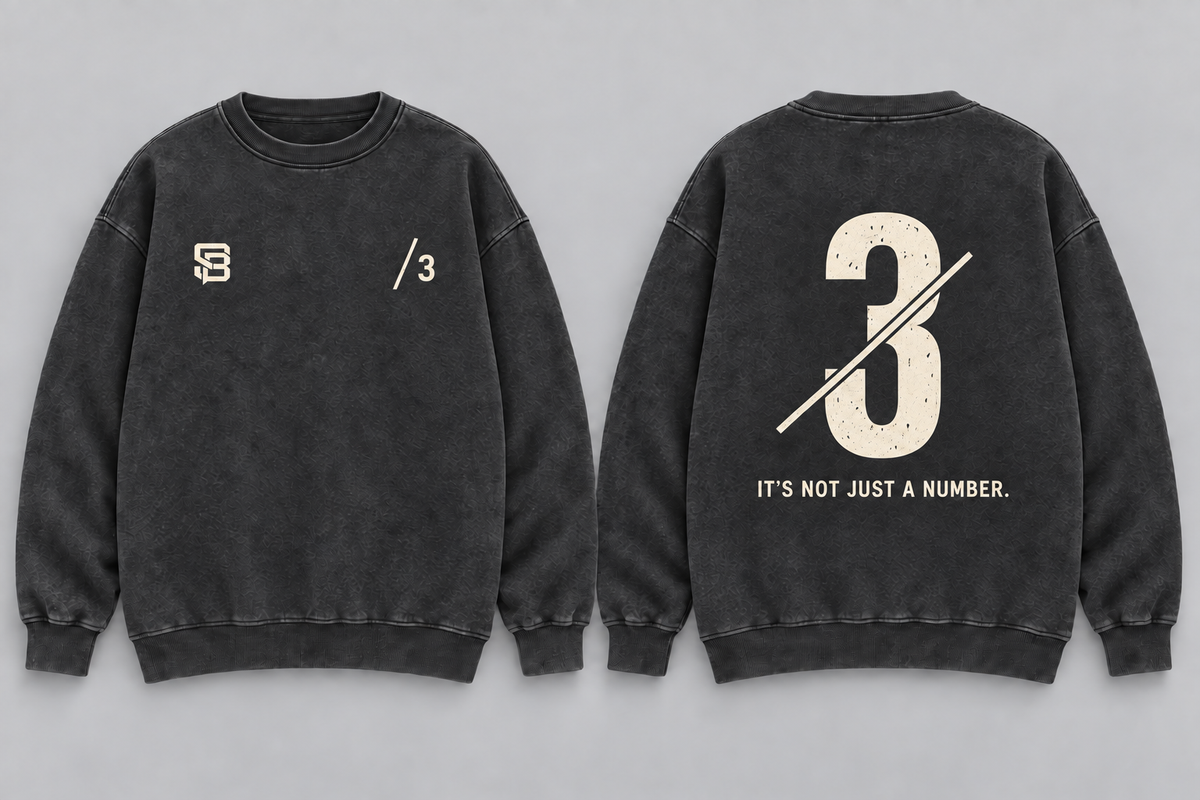 LEFT TO LEAD — Washed Oversized Crewneck
