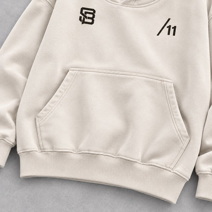 DOUBLE MARK 11 — Washed Oversized Hoodie