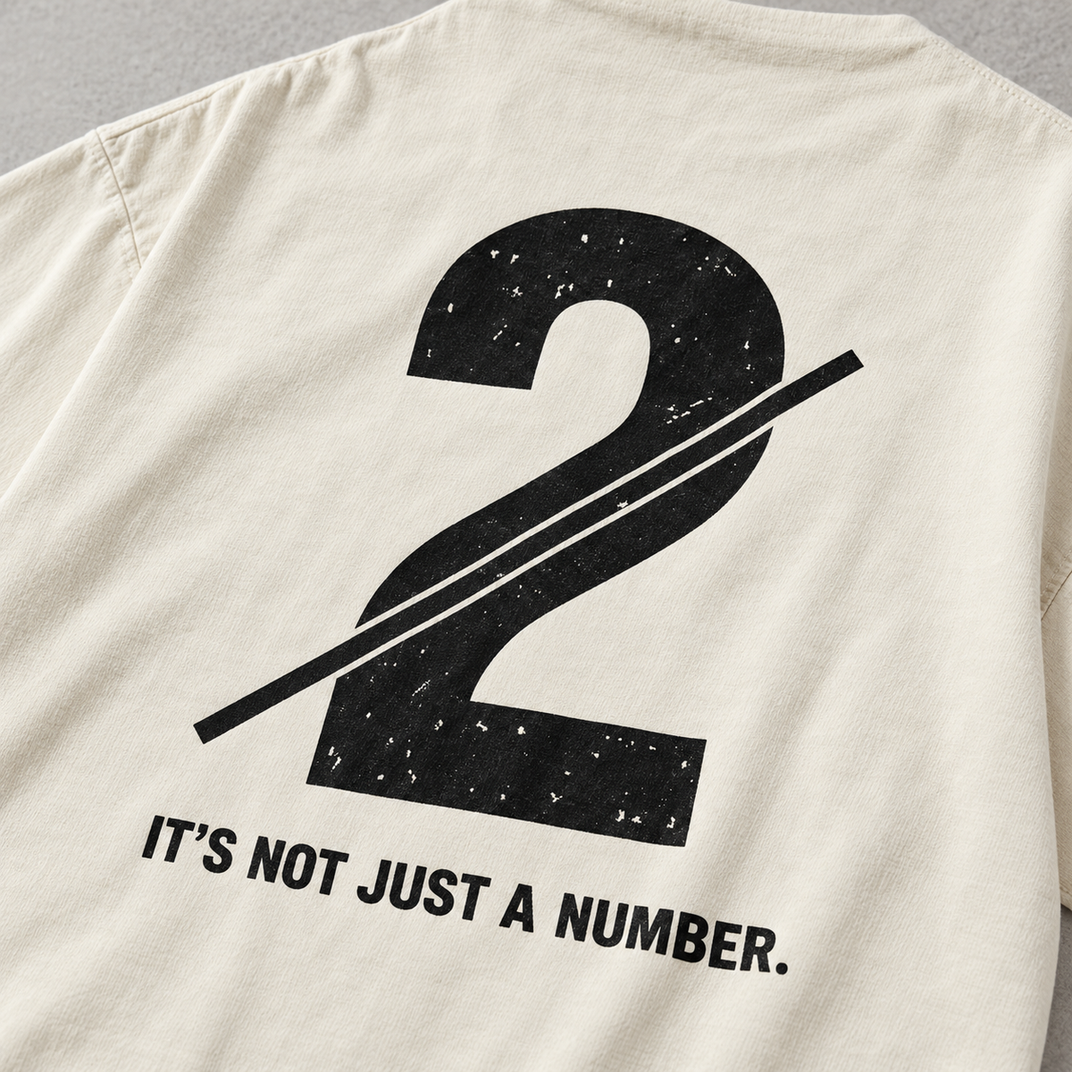 Not Just a Number #2 — Washed Oversized Tee