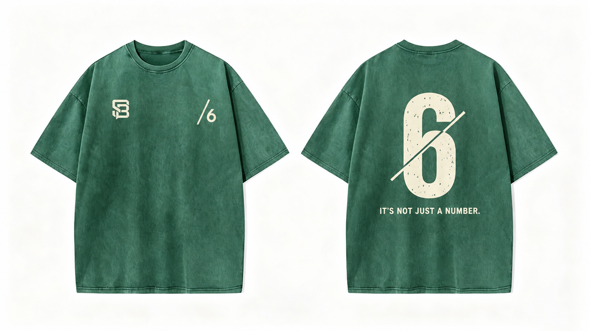 Not Just a Number #6 — Washed Oversized Tee