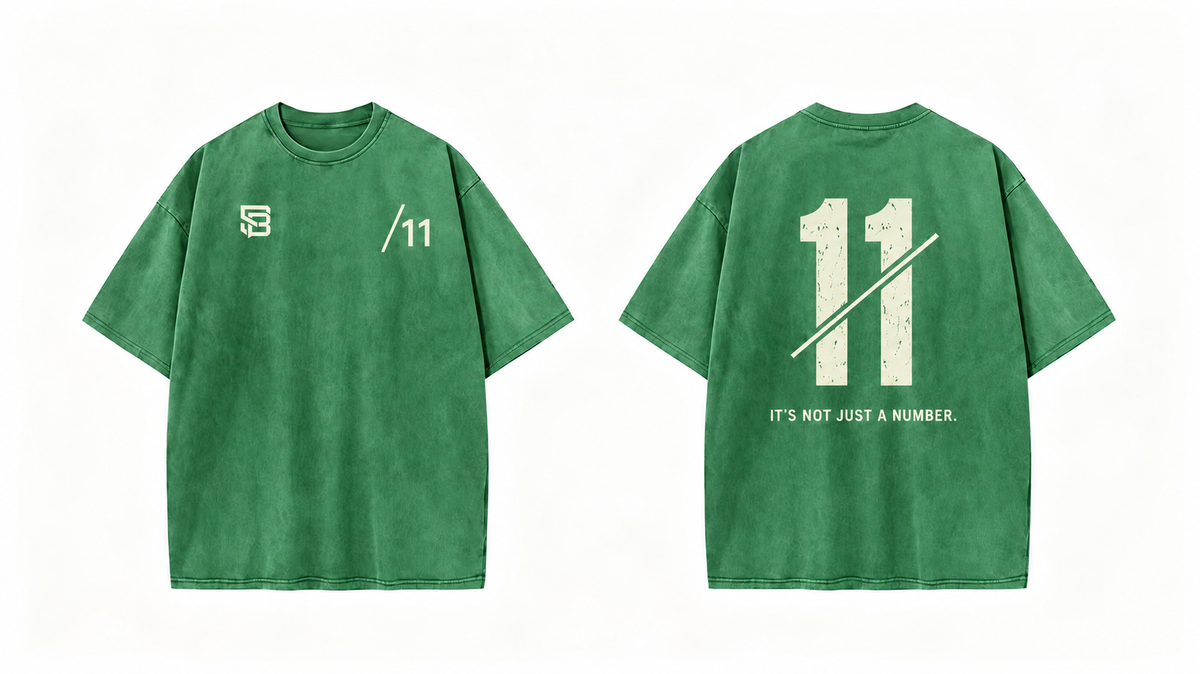 Not Just a Number #11 — Washed Oversized Tee