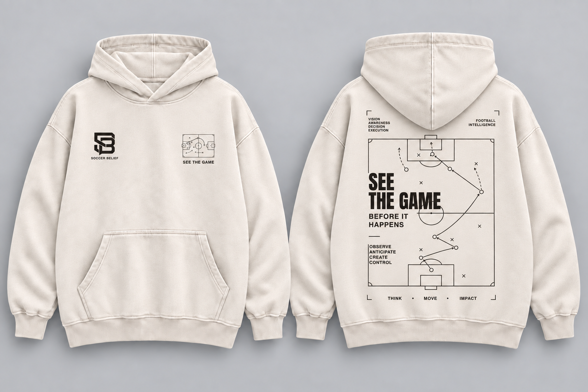 See The Game Before It Happens Washed Oversized Hoodie
