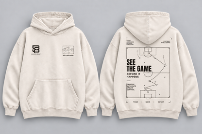See The Game Before It Happens Washed Oversized Hoodie