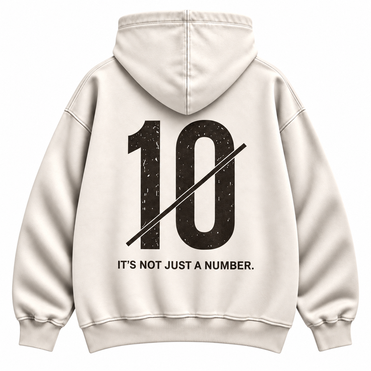 NOT JUST A NUMBER 10 — Washed Oversized Hoodie