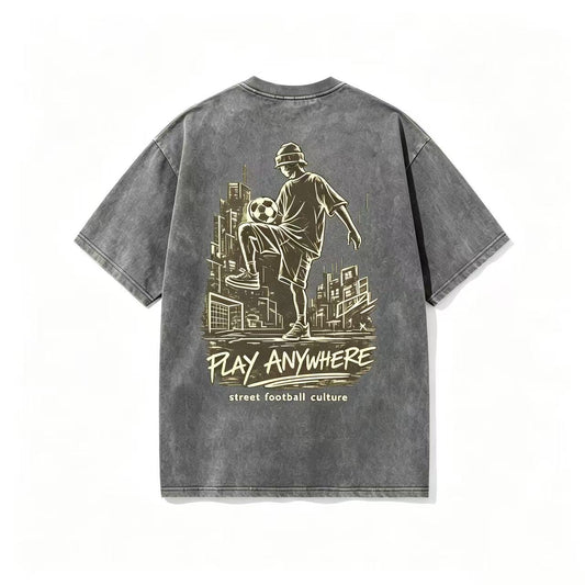 Play Anywhere — Washed Oversized Tee