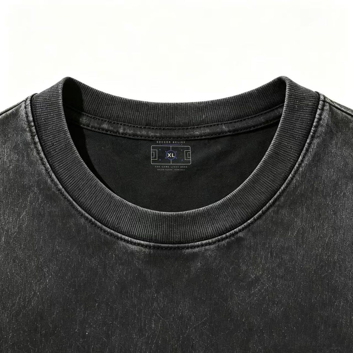 90+3 — Gewaschenes Oversize-T-Shirt