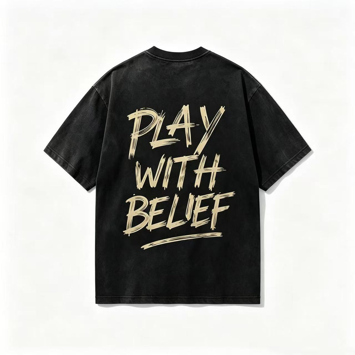 Play With Belief — Gewaschenes T-Shirt