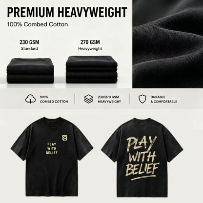 Play With Belief — Gewaschenes T-Shirt
