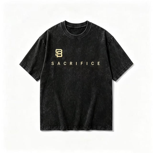 Pain. Glory. Sacrifice. — Washed Oversized Tee