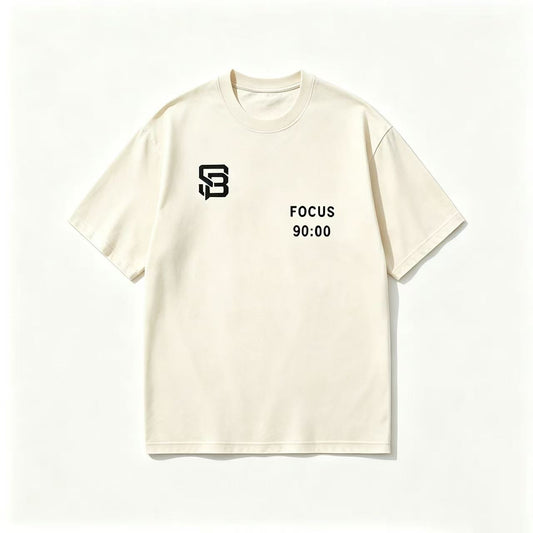90 Minutes. One Focus. — Washed Oversized Tee