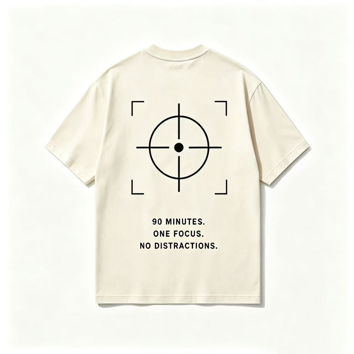 90 Minuten. Ein Fokus. — Gewaschenes Oversize-T-Shirt
