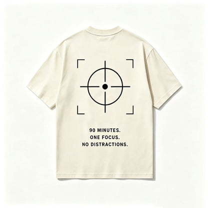 90 Minuten. Ein Fokus. — Gewaschenes Oversize-T-Shirt