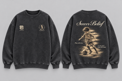 Play with Joy — Washed Oversized Crewneck