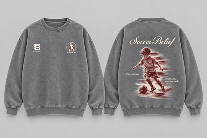 Play with Joy — Washed Oversized Crewneck