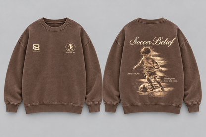 Play with Joy — Washed Oversized Crewneck