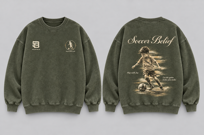Play with Joy — Washed Oversized Crewneck