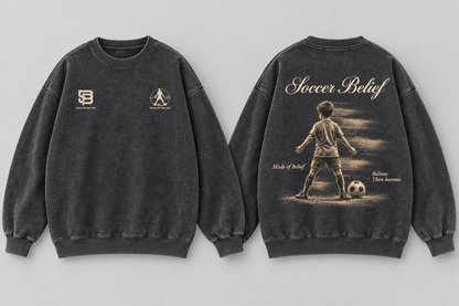 Made of Belief — Washed Oversized Crewneck