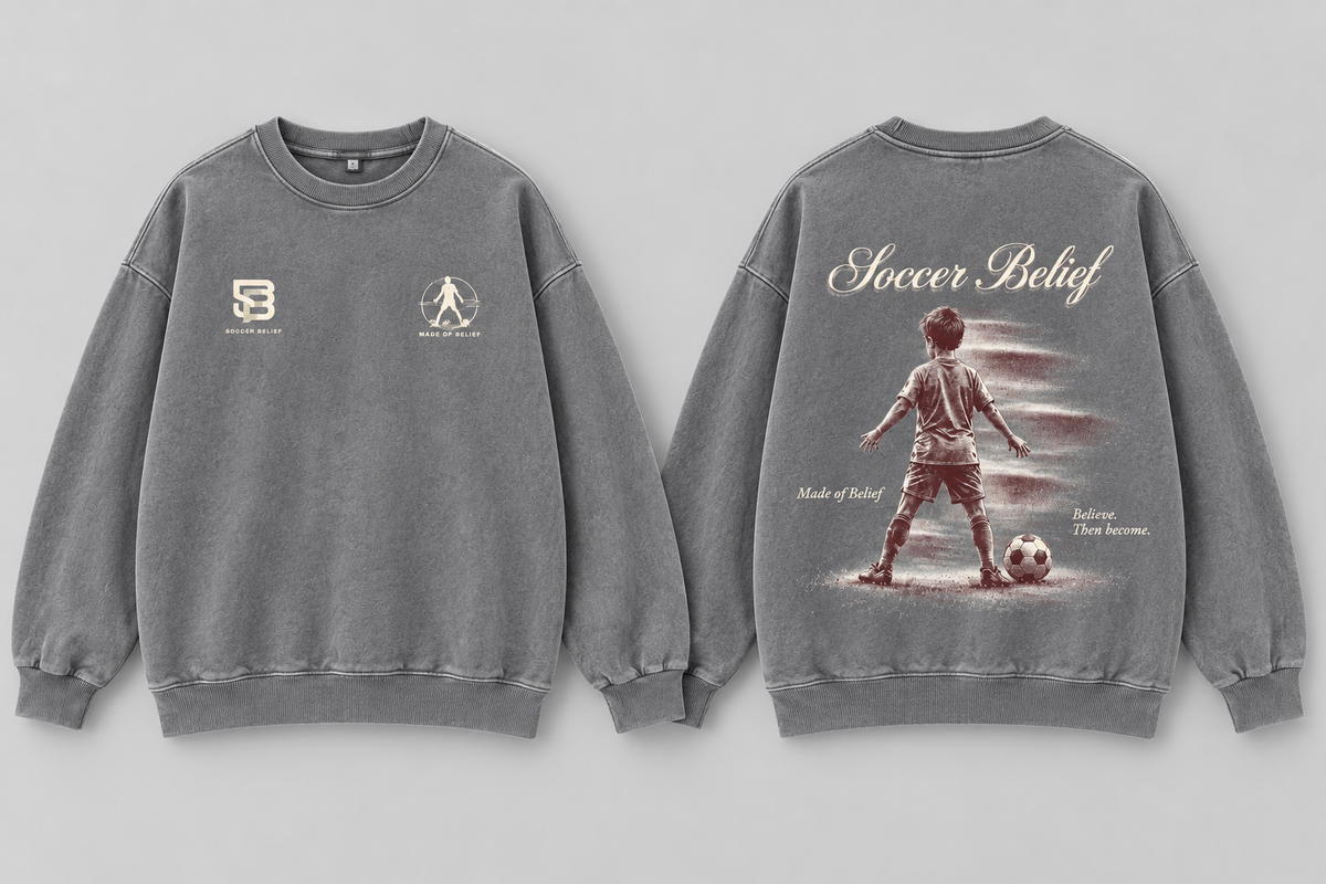 Made of Belief — Washed Oversized Crewneck