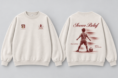 Made of Belief — Washed Oversized Crewneck