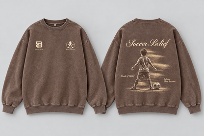 Made of Belief — Washed Oversized Crewneck