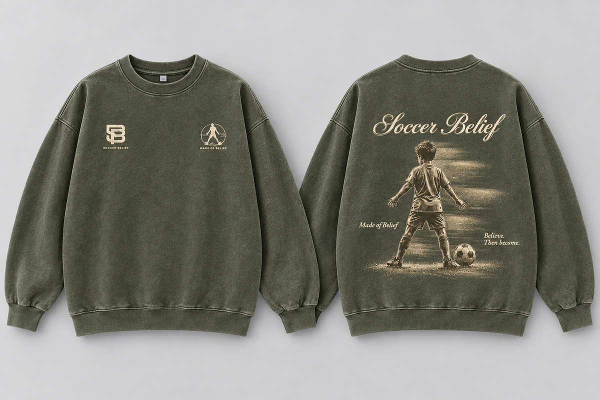 Made of Belief — Washed Oversized Crewneck