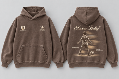 Made of Belief— Washed Oversized Hoodie