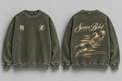 Last Line— Washed Oversized Crewneck