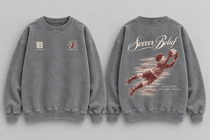Last Line— Washed Oversized Crewneck