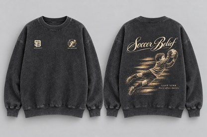 Last Line— Washed Oversized Crewneck