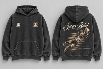 Last Line — Washed Oversized Hoodie