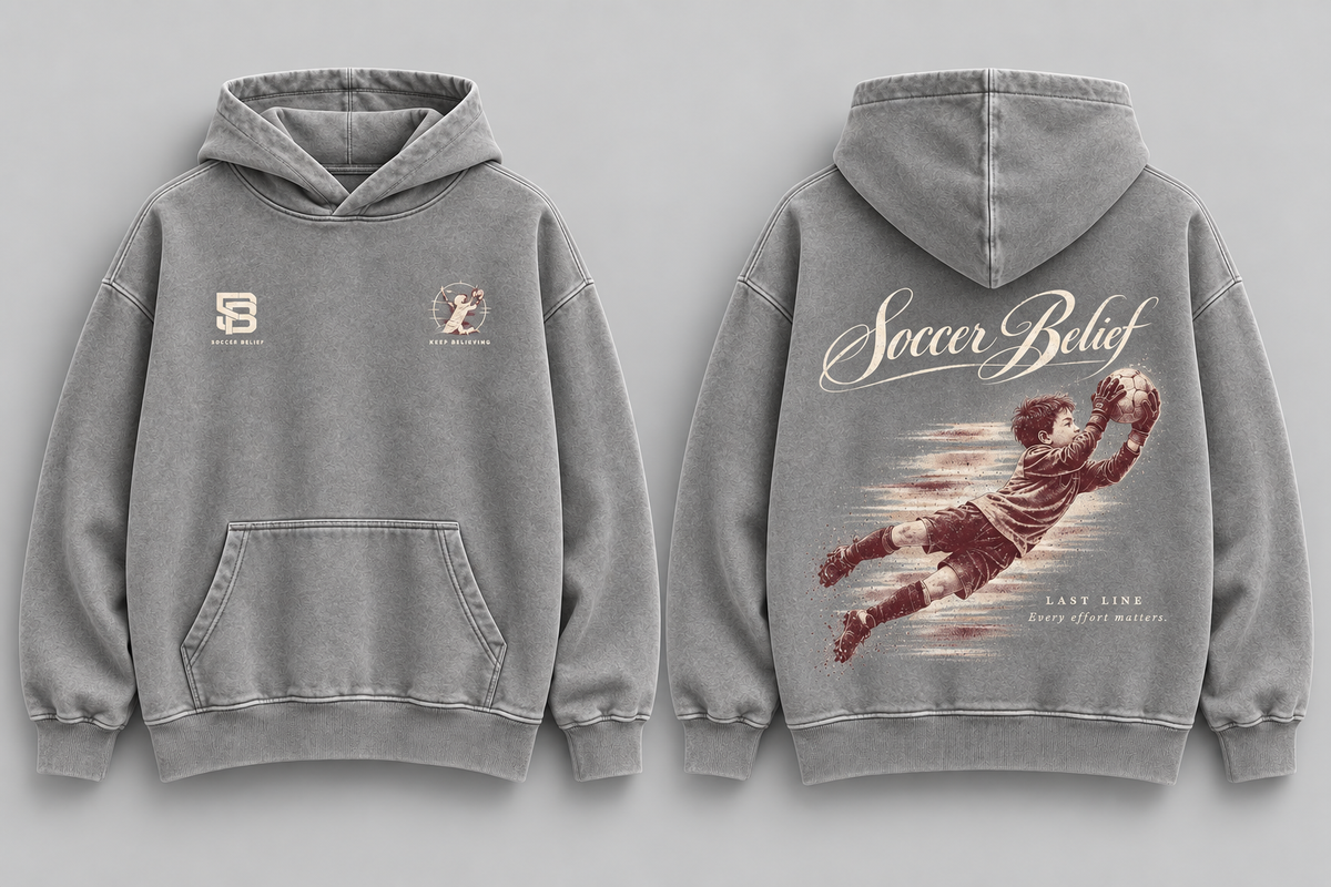 Last Line — Washed Oversized Hoodie