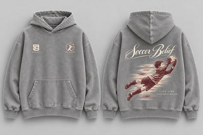 Last Line — Washed Oversized Hoodie