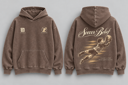 Last Line — Washed Oversized Hoodie