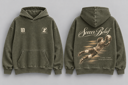 Last Line — Washed Oversized Hoodie