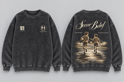 TOGETHER—Washed Oversized Crewneck