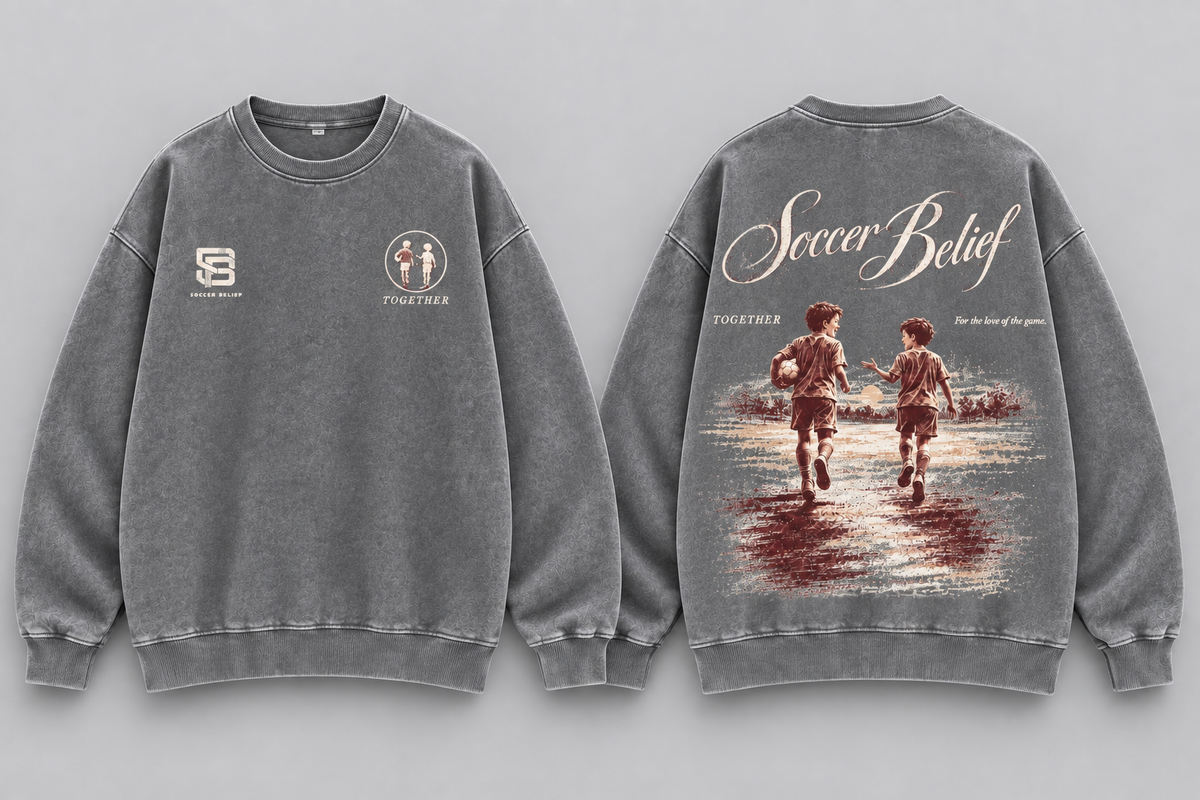 TOGETHER—Washed Oversized Crewneck